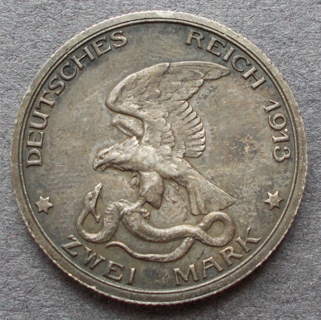 1913-Germany-2-Mark